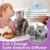 Picture of Cat Pheromones Calming Diffuser, Cat Calming Diffuser Starter Kit with Diffuser Head and 2pcs 48ml Vial, Efficient Relieve Anxiety Stress, 60 Days Use